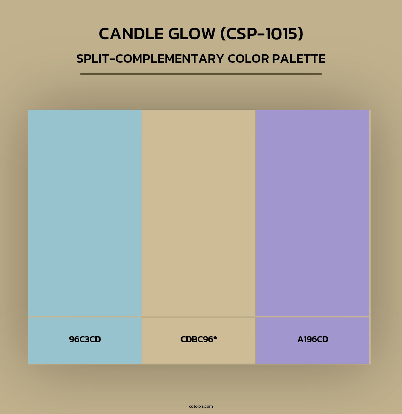 Candle Glow (CSP-1015) - Split-Complementary Color Palette