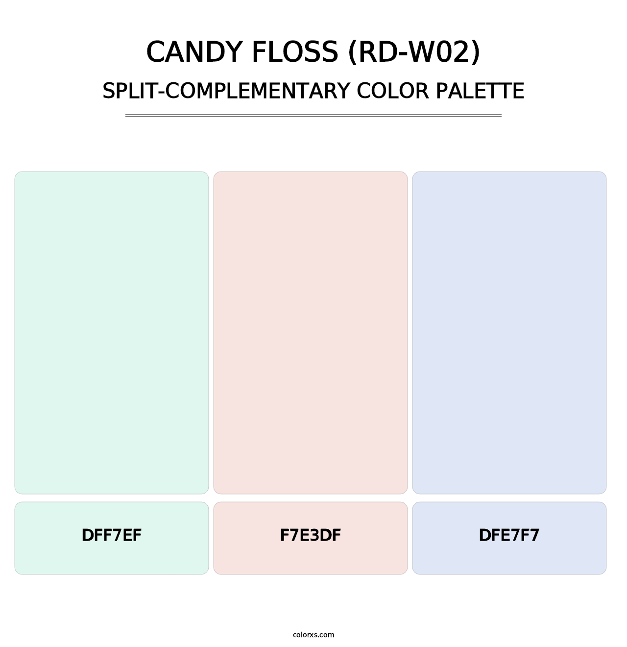 Candy Floss (RD-W02) - Split-Complementary Color Palette