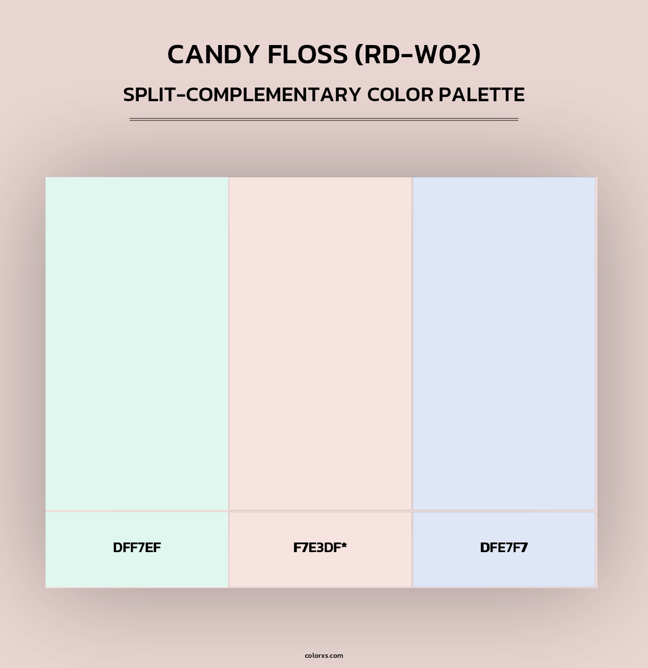 Candy Floss (RD-W02) - Split-Complementary Color Palette