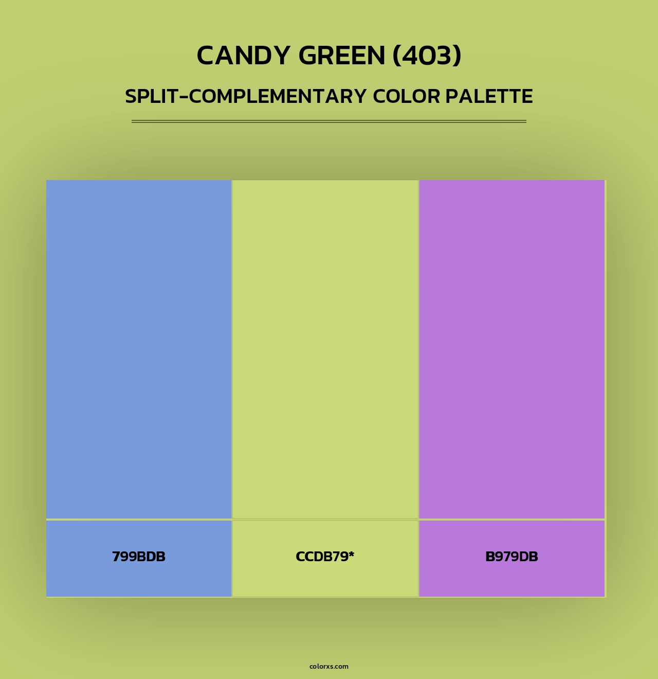 Candy Green (403) - Split-Complementary Color Palette
