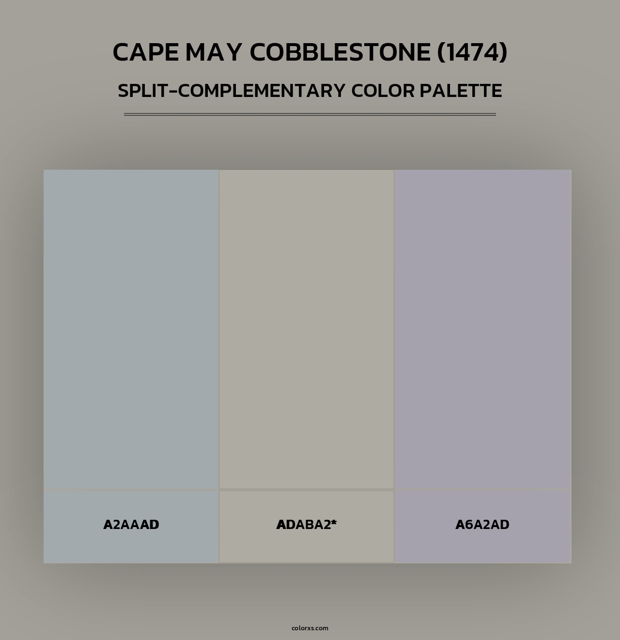 Cape May Cobblestone (1474) - Split-Complementary Color Palette