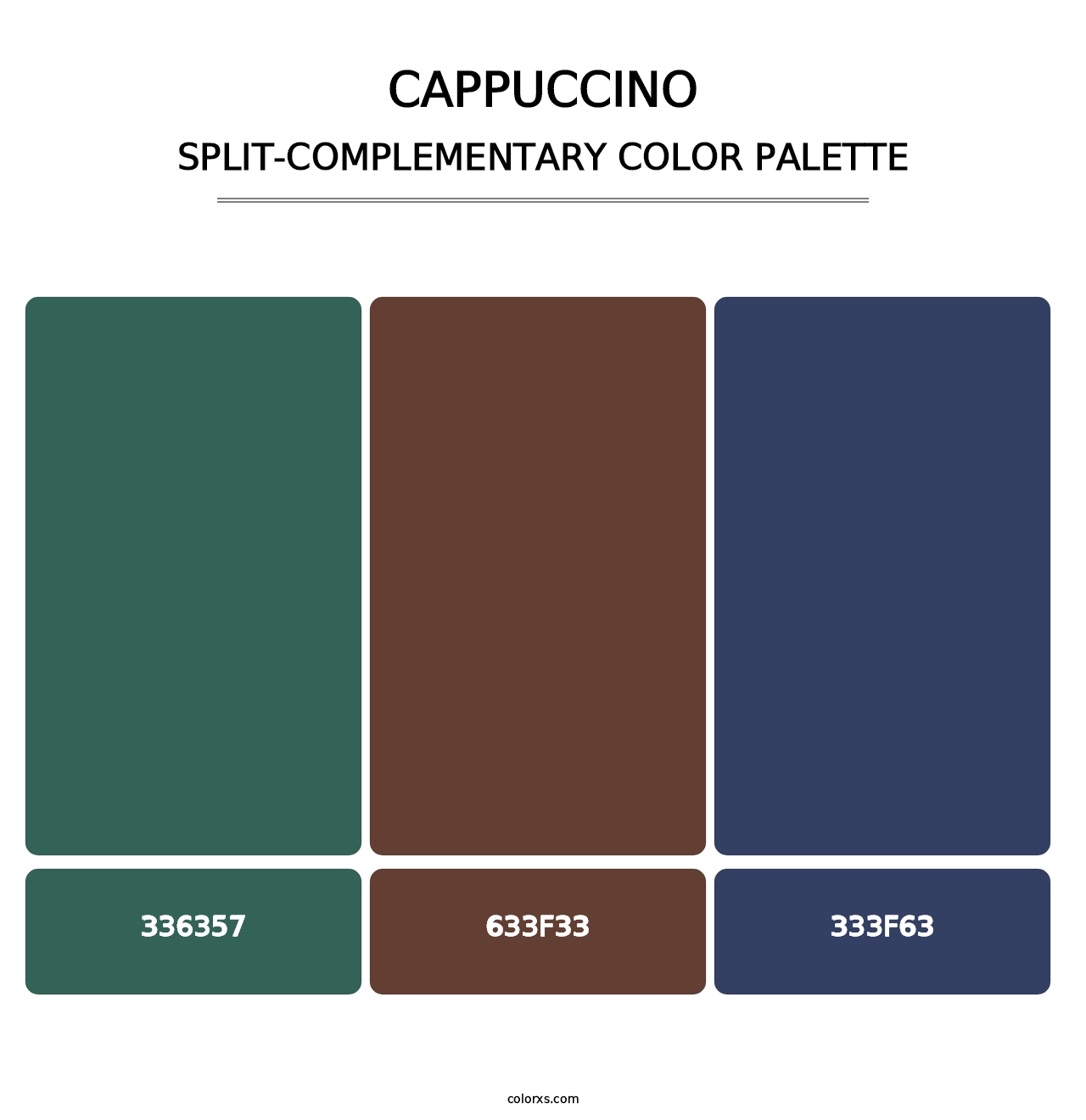 Cappuccino - Split-Complementary Color Palette