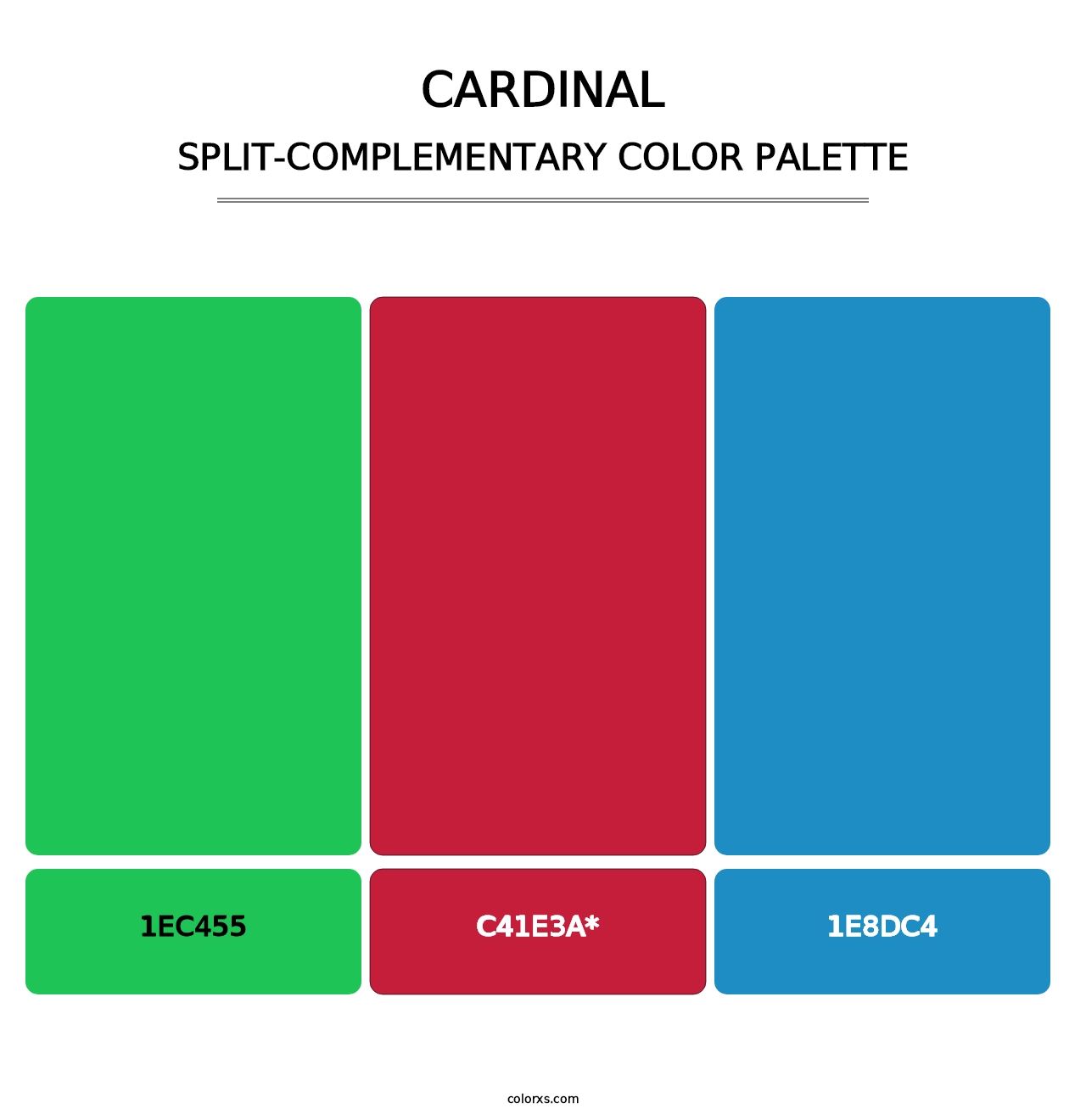 Cardinal - Split-Complementary Color Palette