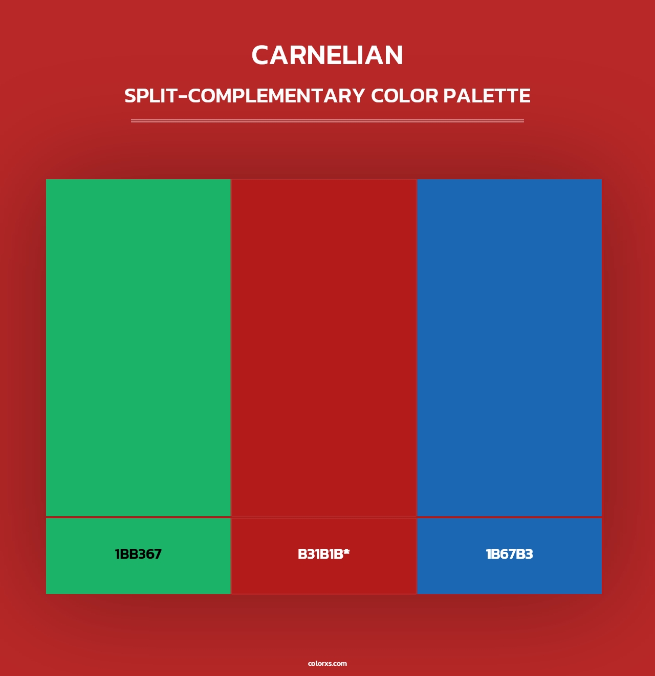 Carnelian - Split-Complementary Color Palette