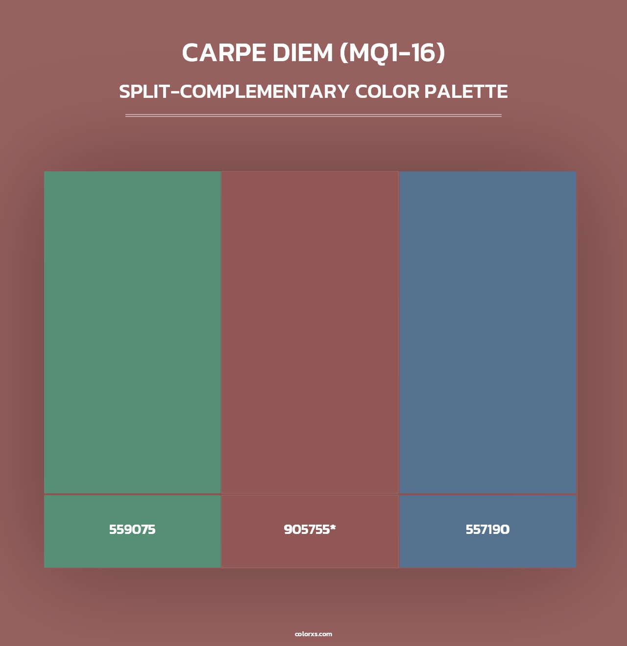 Carpe Diem (MQ1-16) - Split-Complementary Color Palette