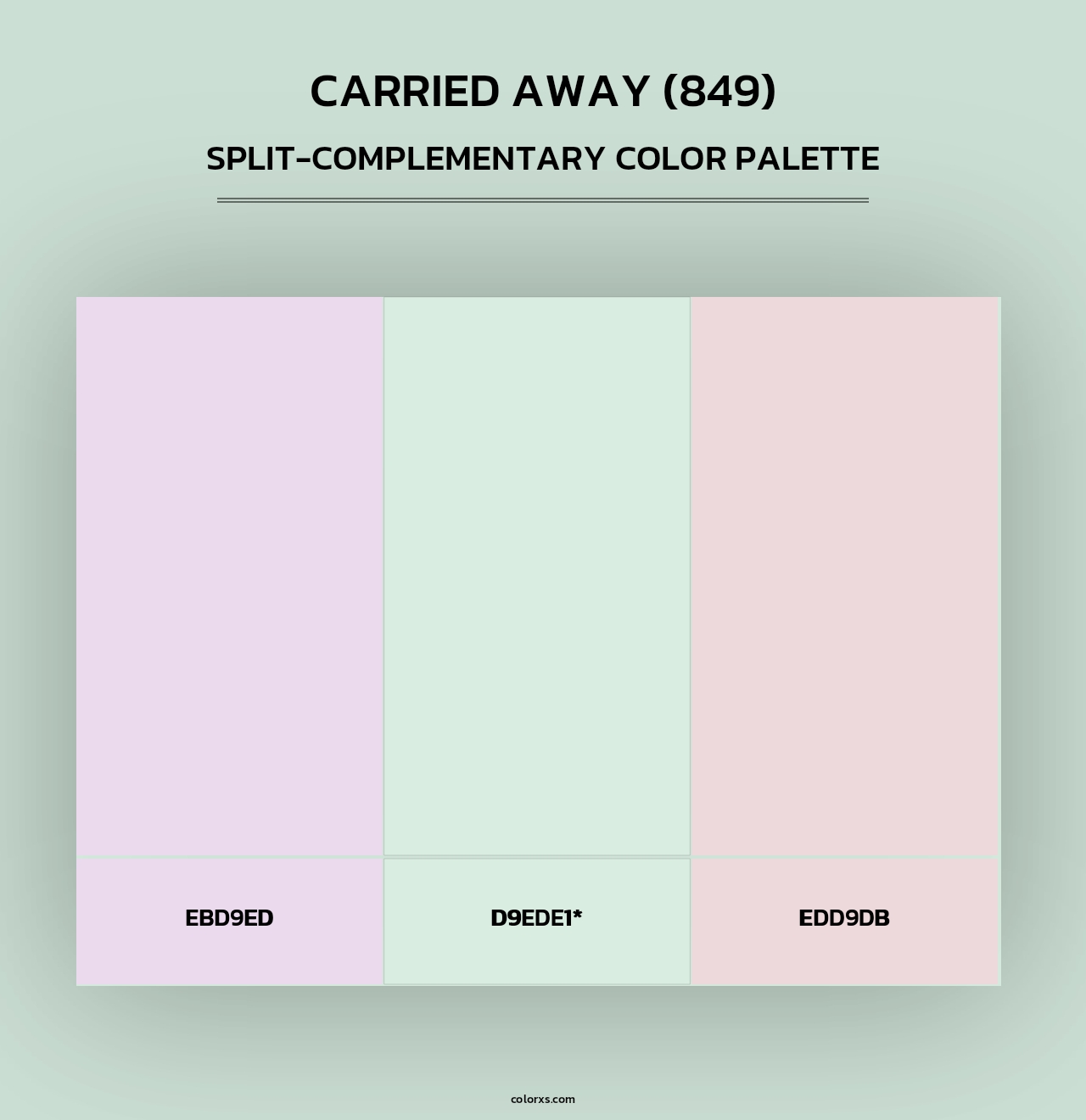 Carried Away (849) - Split-Complementary Color Palette
