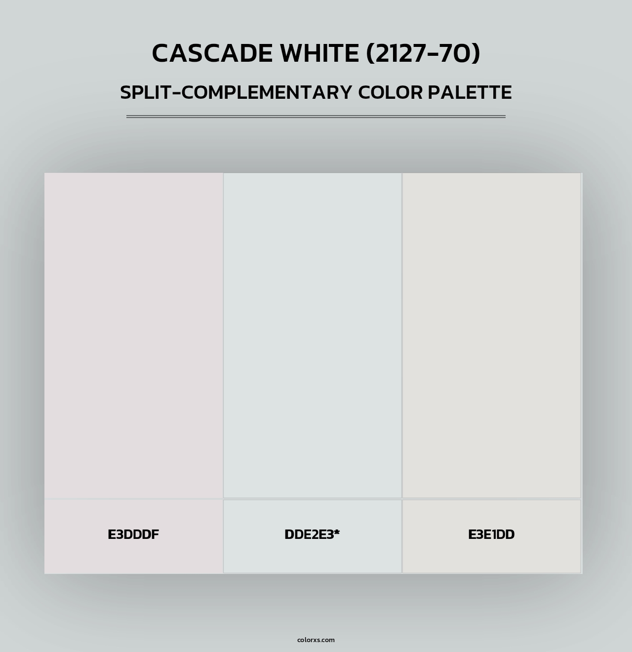 Cascade White (2127-70) - Split-Complementary Color Palette