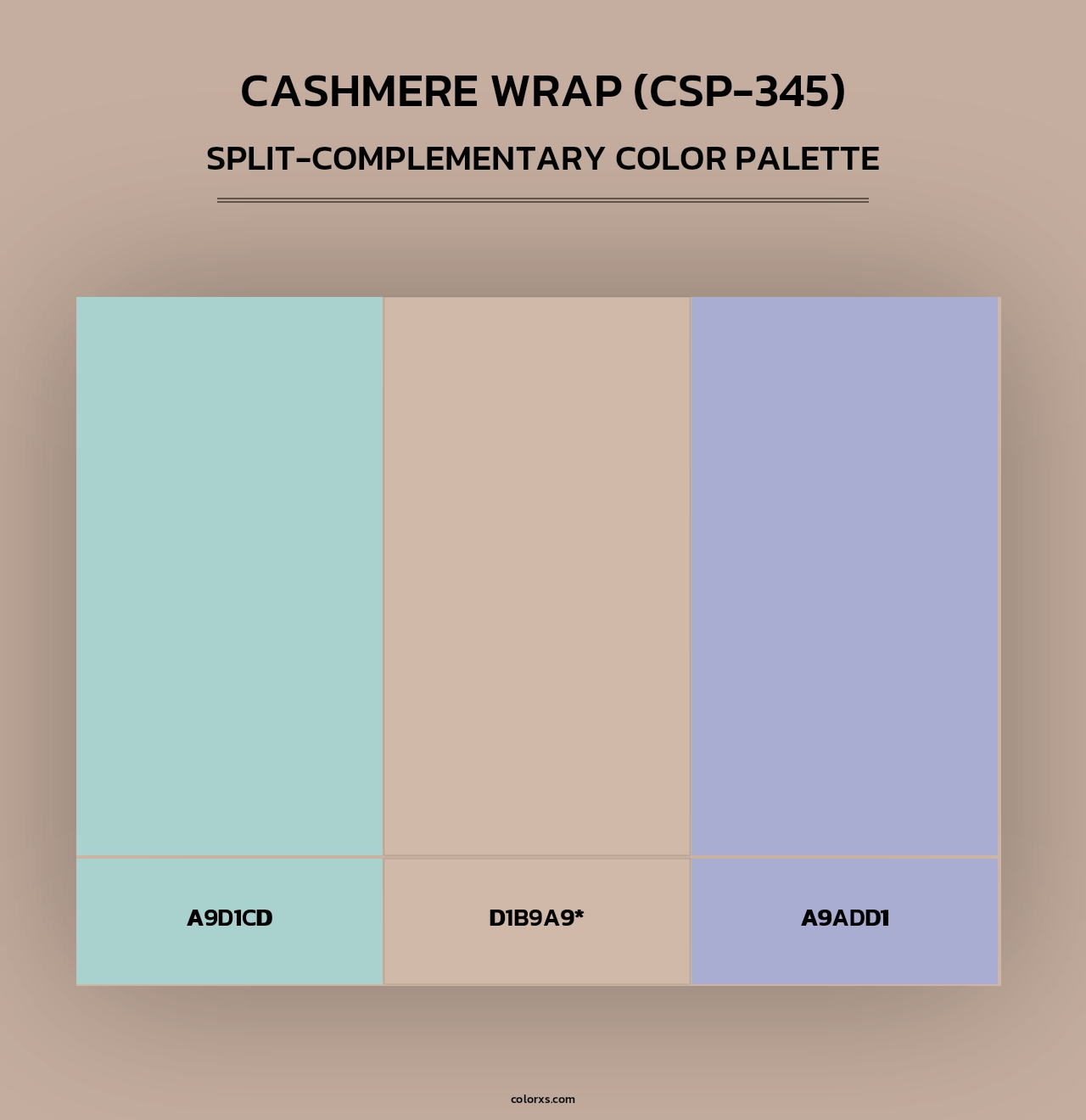 Cashmere Wrap (CSP-345) - Split-Complementary Color Palette