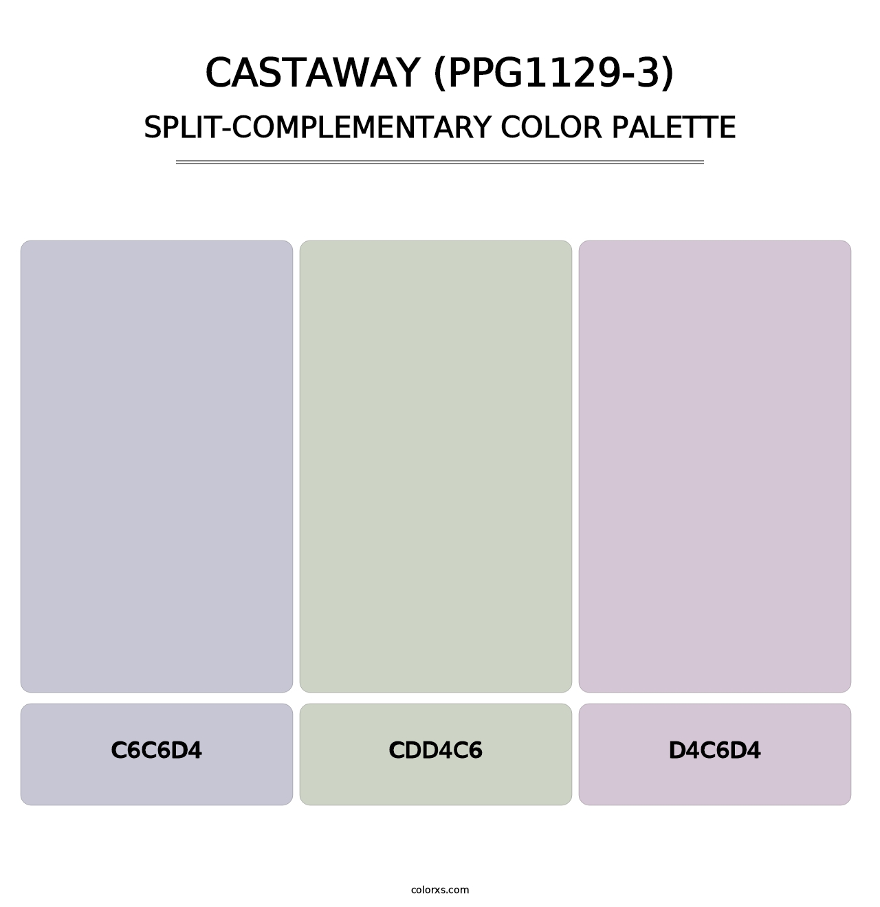 Castaway (PPG1129-3) - Split-Complementary Color Palette