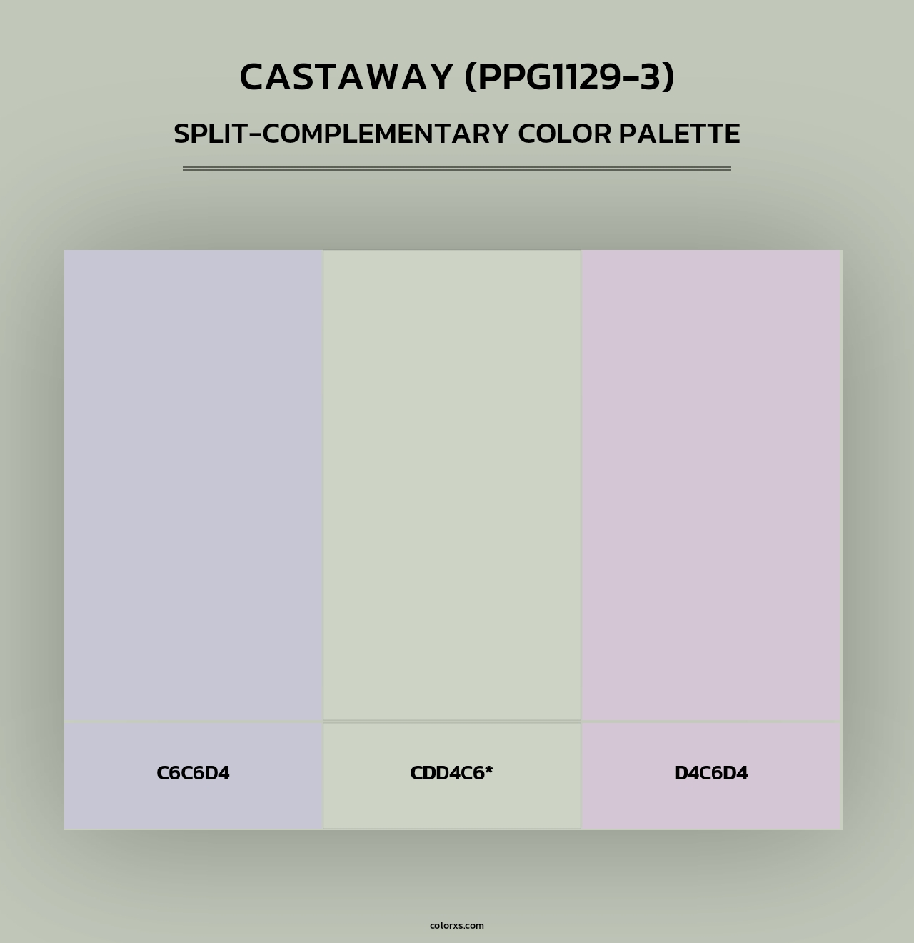 Castaway (PPG1129-3) - Split-Complementary Color Palette
