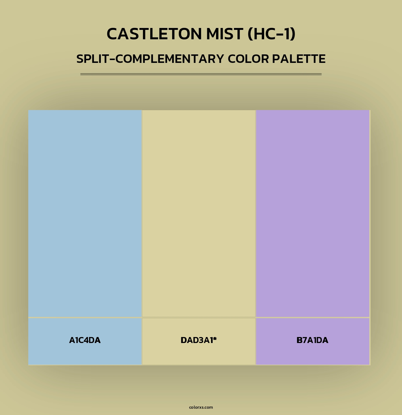 Castleton Mist (HC-1) - Split-Complementary Color Palette