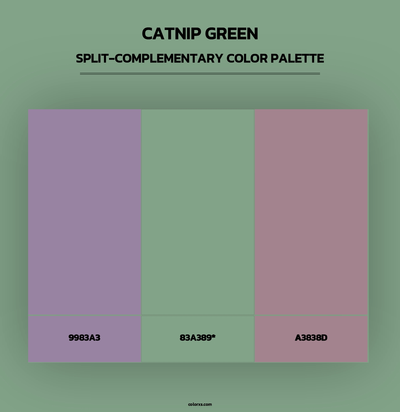 Catnip Green - Split-Complementary Color Palette
