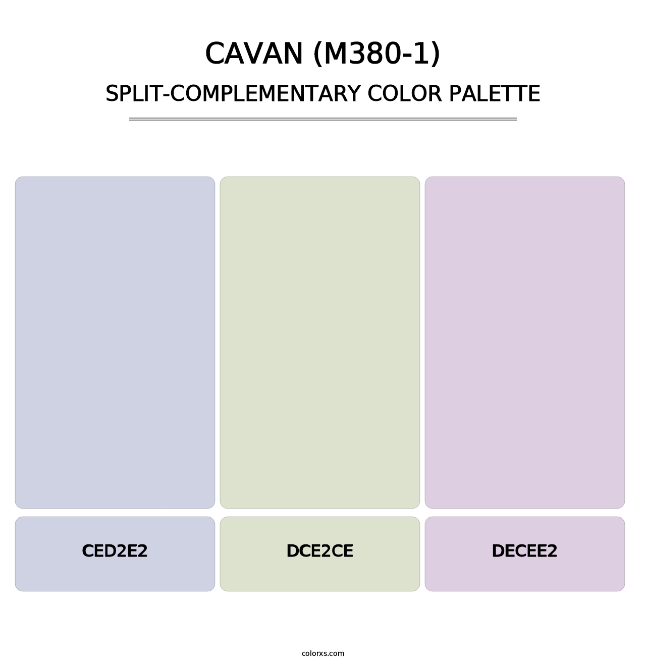 Cavan (M380-1) - Split-Complementary Color Palette