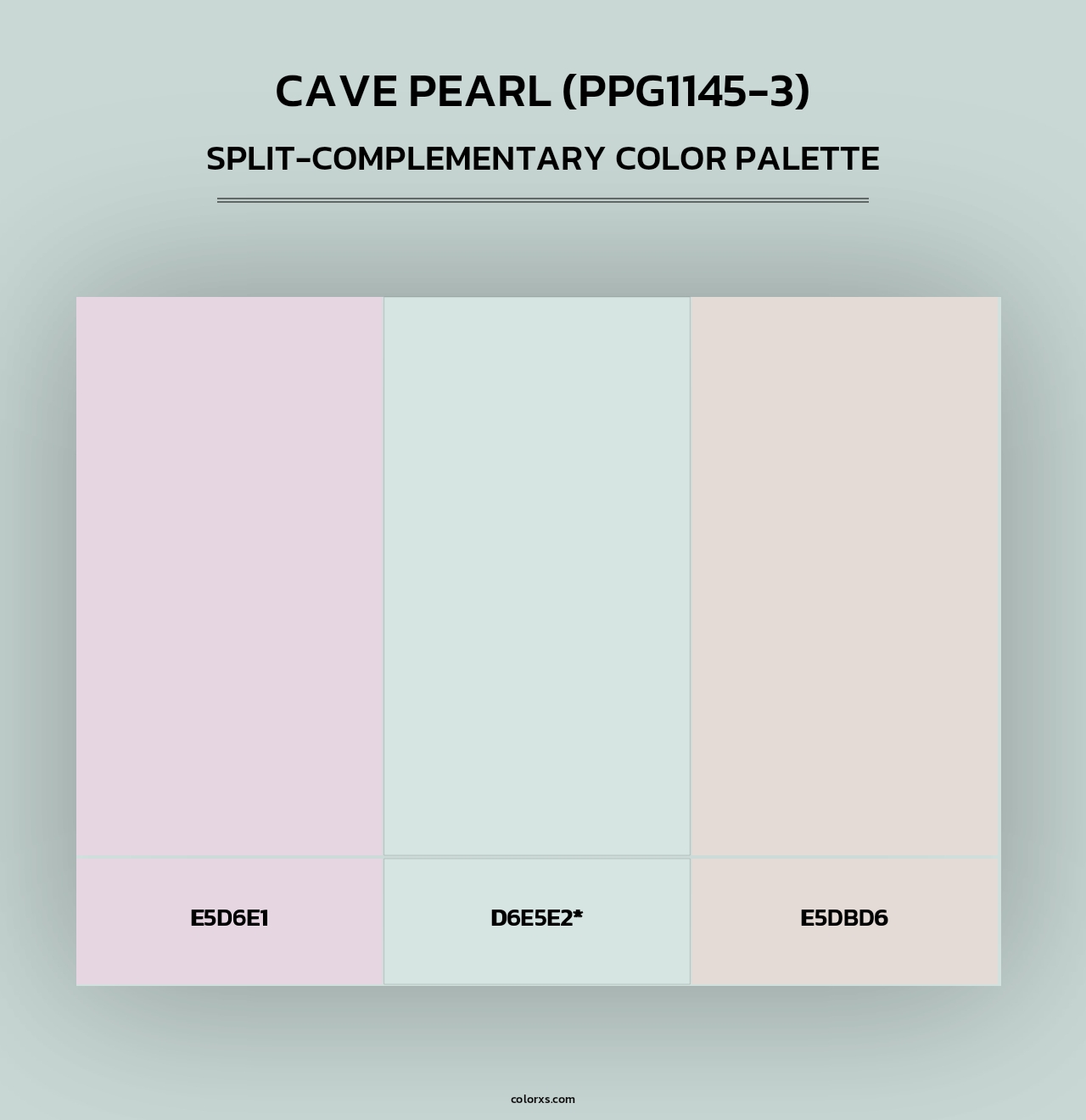 Cave Pearl (PPG1145-3) - Split-Complementary Color Palette