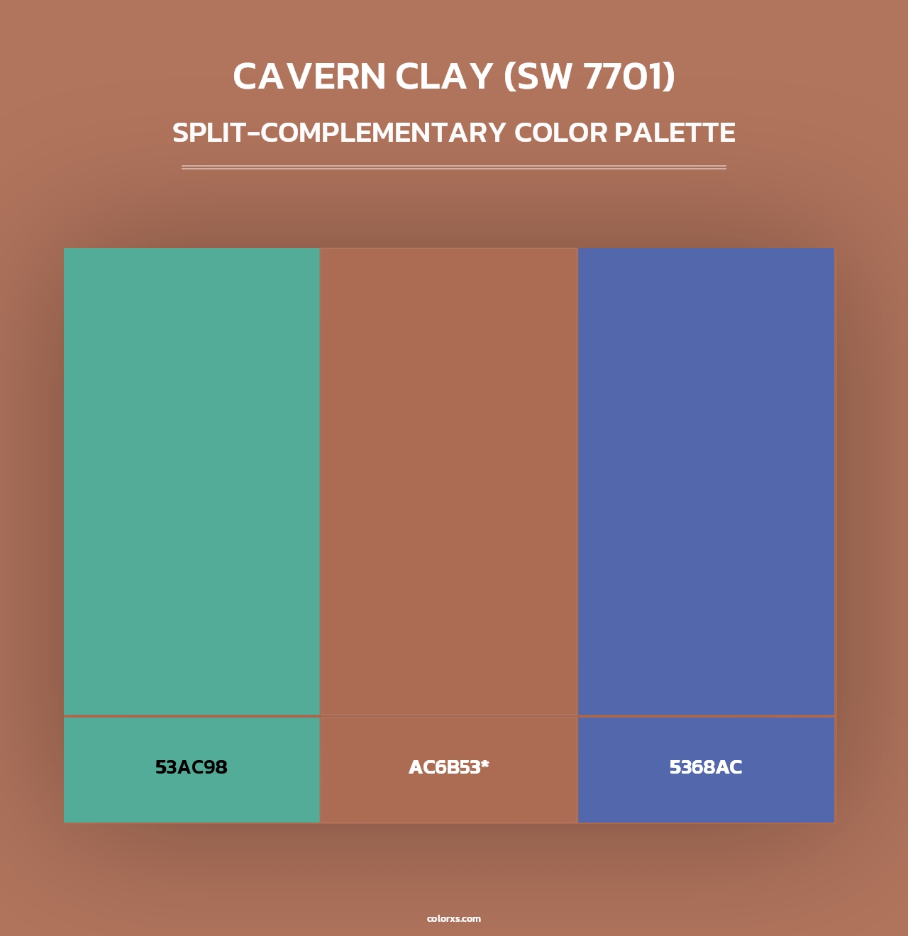 Sherwin Williams Cavern Clay (SW 7701) Paint coordinating colors and