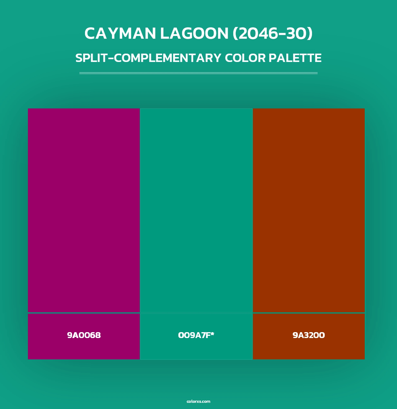 Cayman Lagoon (2046-30) - Split-Complementary Color Palette