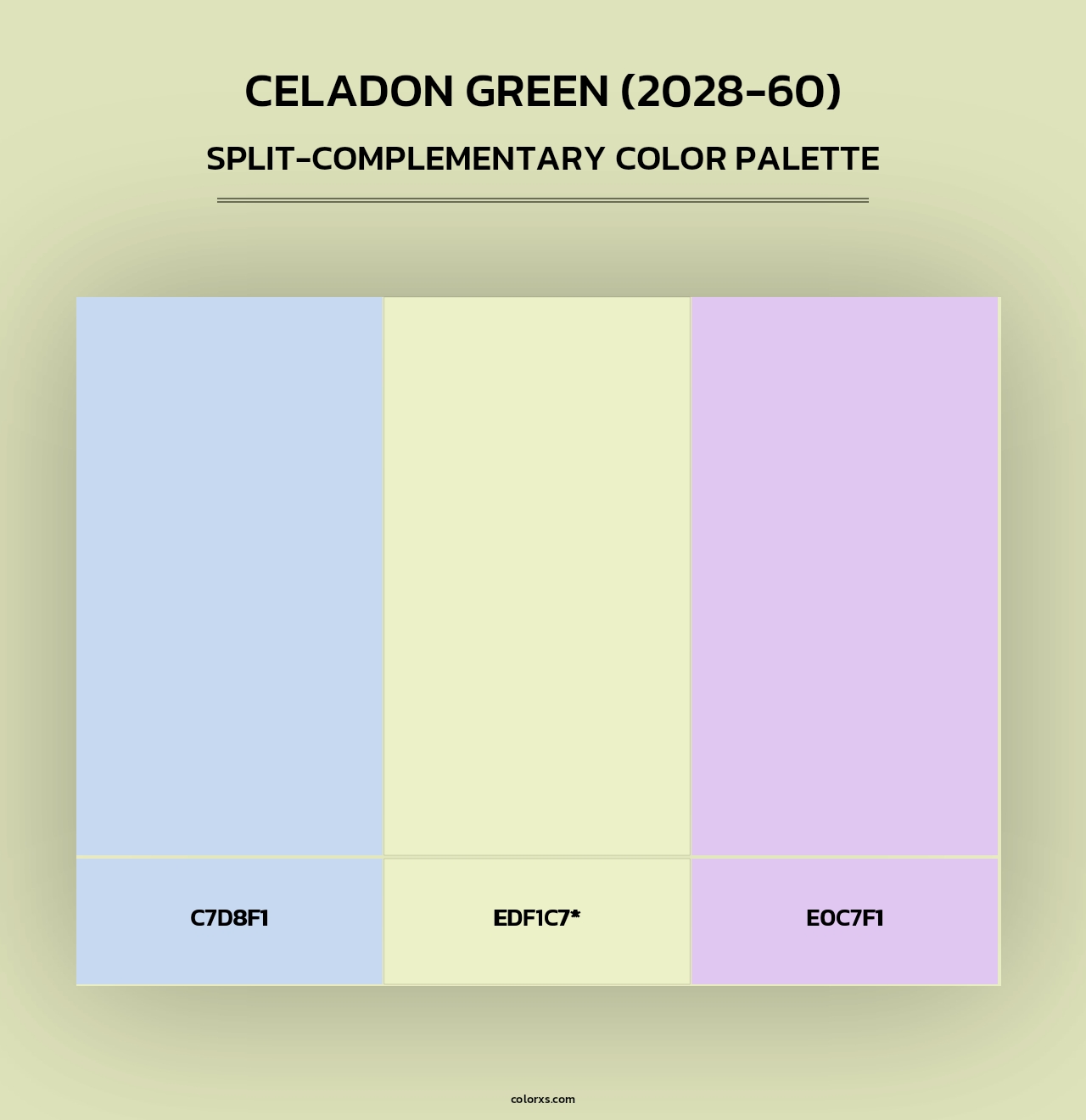 Celadon Green (2028-60) - Split-Complementary Color Palette