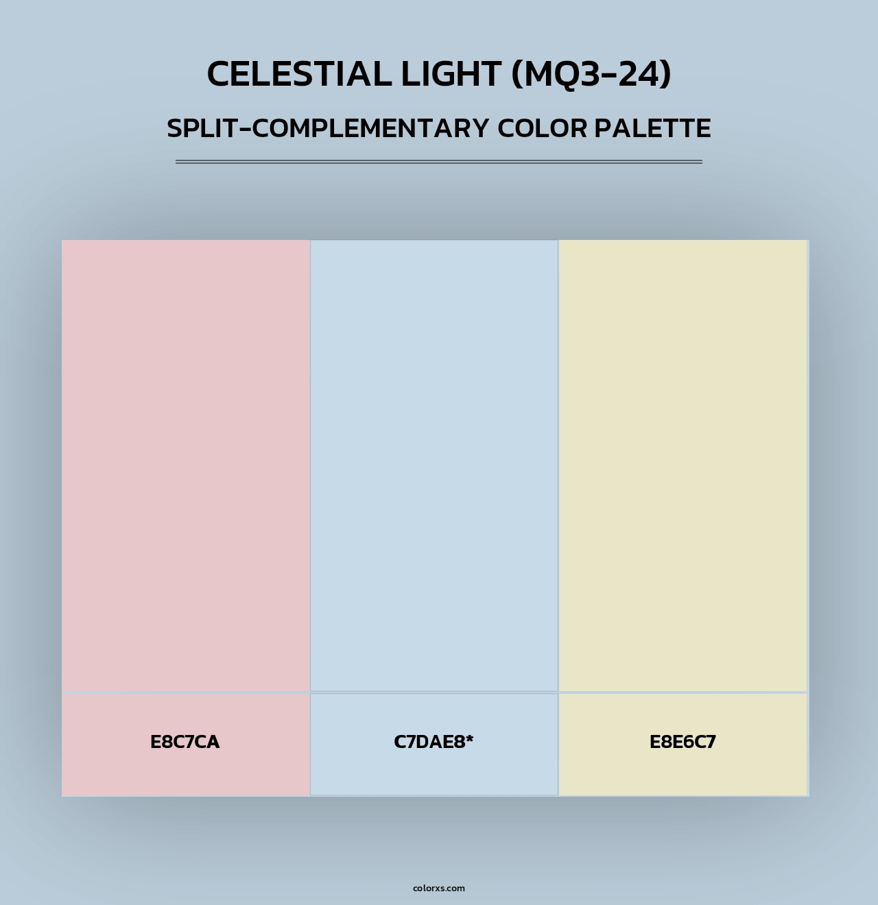Celestial Light (MQ3-24) - Split-Complementary Color Palette