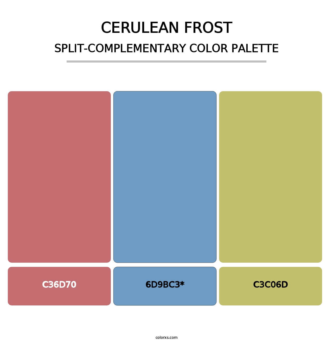 Cerulean Frost - Split-Complementary Color Palette