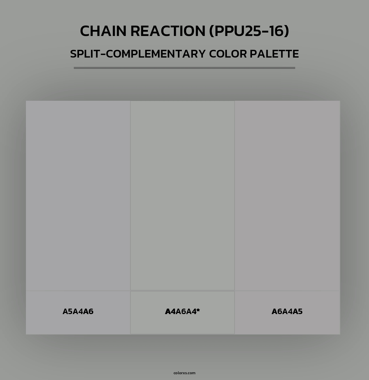 Chain Reaction (PPU25-16) - Split-Complementary Color Palette