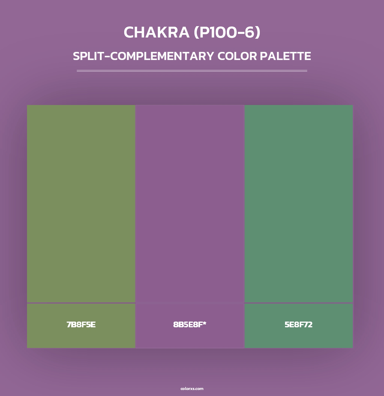 Chakra (P100-6) - Split-Complementary Color Palette