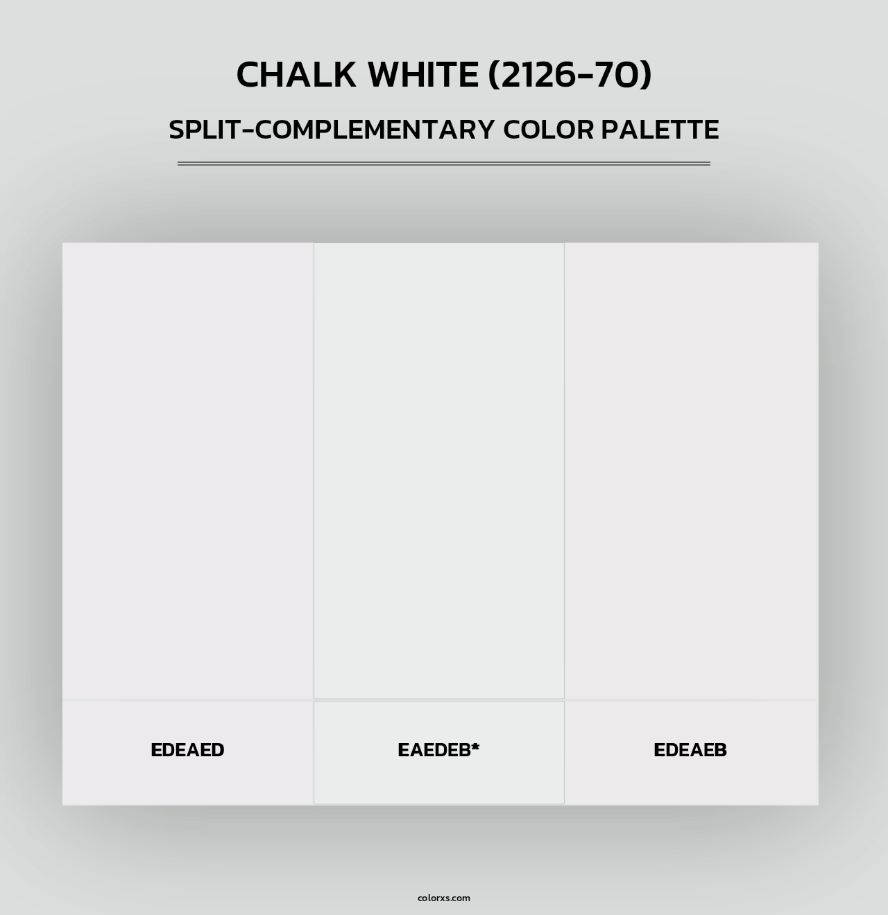 Chalk White (2126-70) - Split-Complementary Color Palette