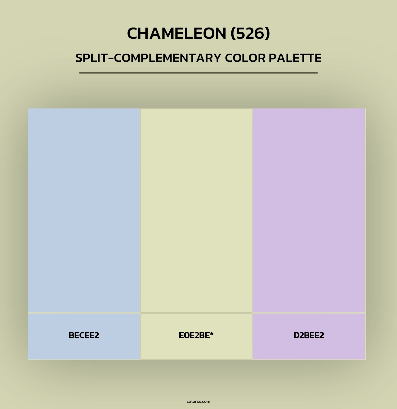 Chameleon (526) - Split-Complementary Color Palette