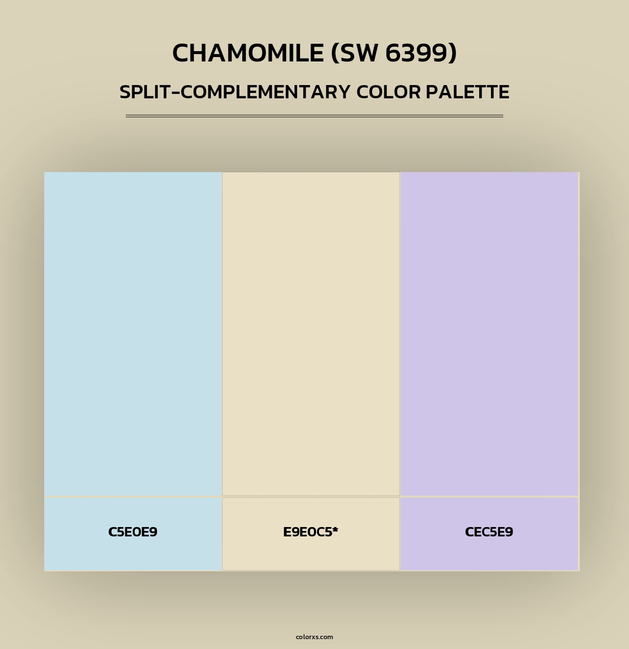 Chamomile (SW 6399) - Split-Complementary Color Palette
