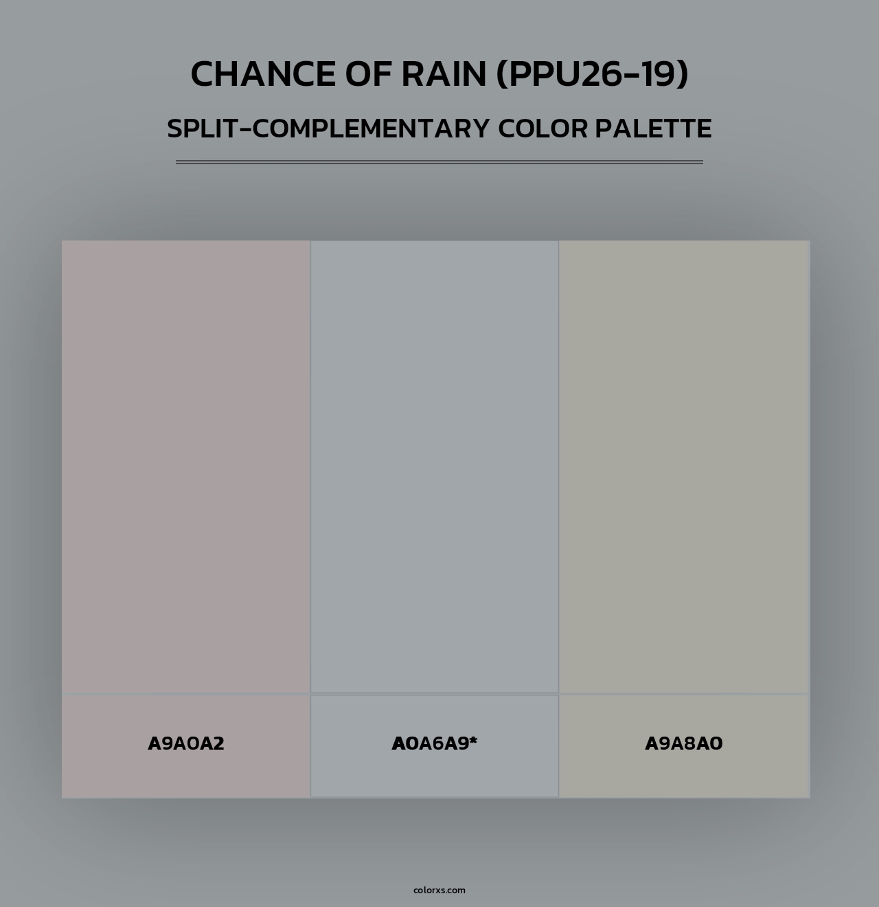 Chance Of Rain (PPU26-19) - Split-Complementary Color Palette