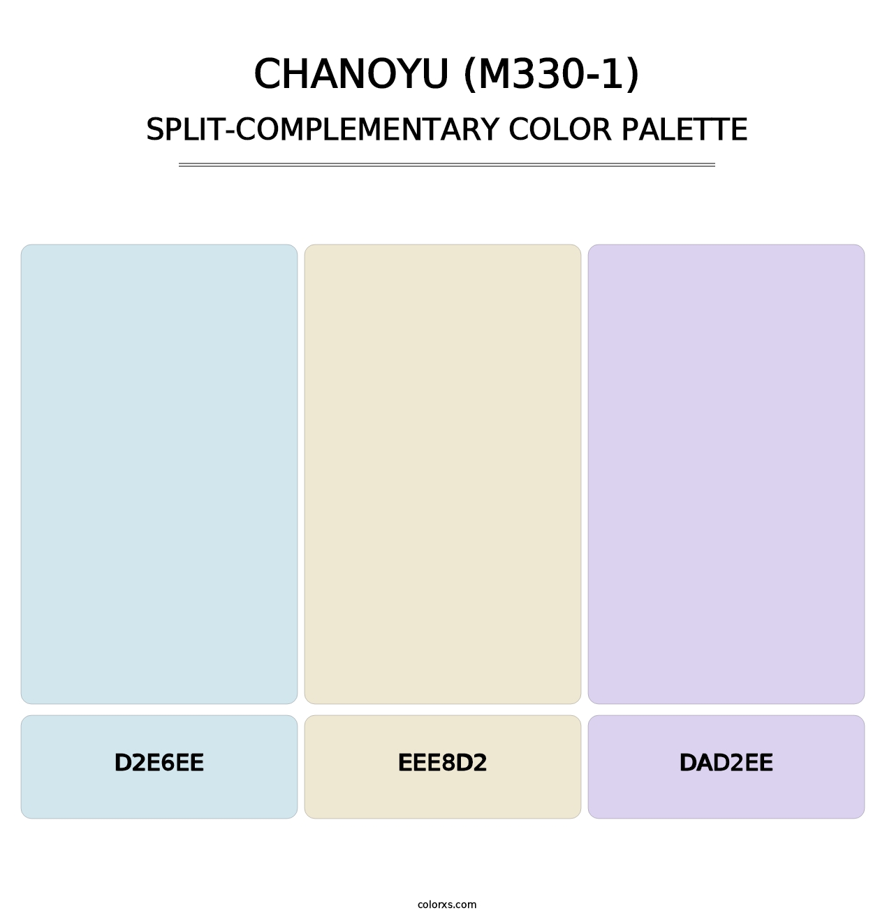 Chanoyu (M330-1) - Split-Complementary Color Palette