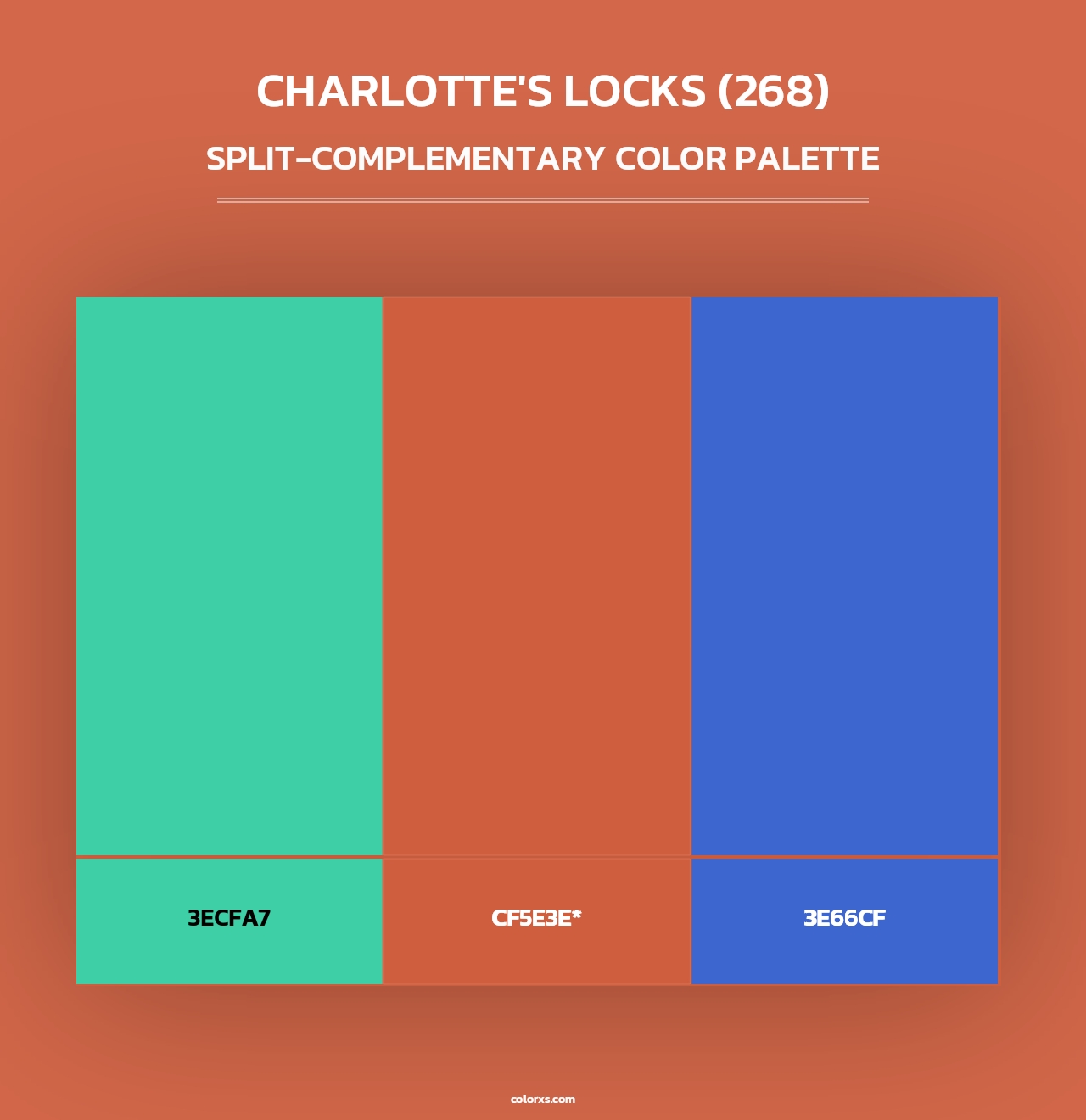 Charlotte's Locks (268) - Split-Complementary Color Palette