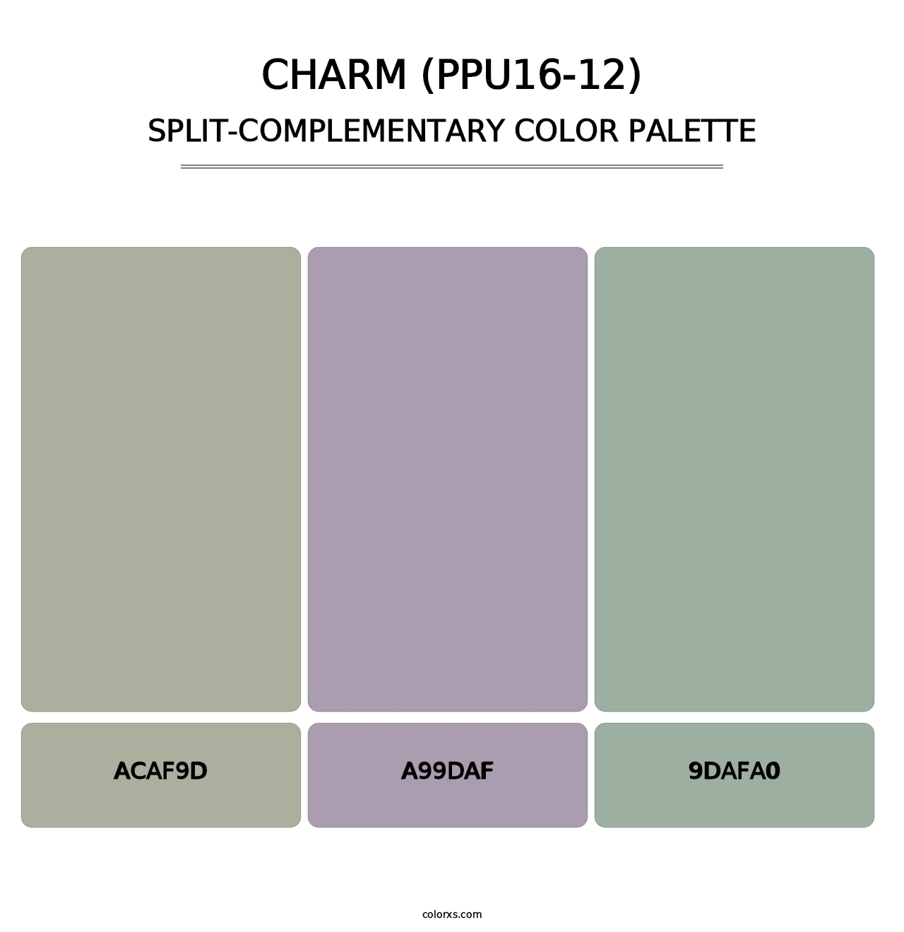 Charm (PPU16-12) - Split-Complementary Color Palette