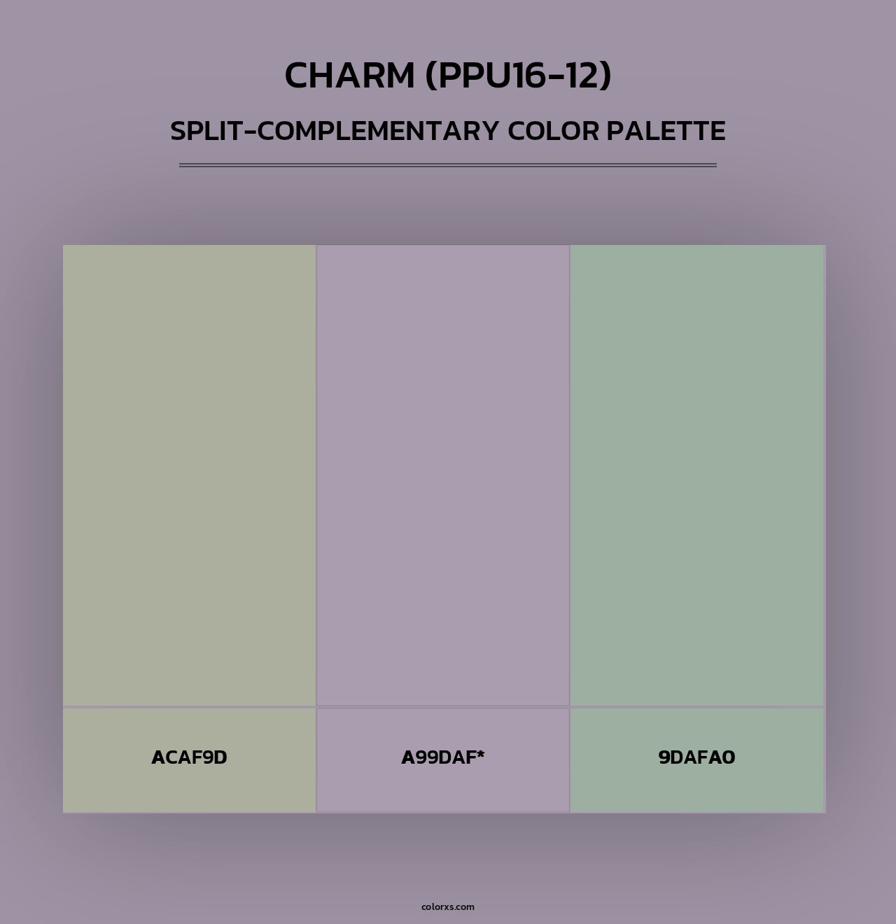 Charm (PPU16-12) - Split-Complementary Color Palette