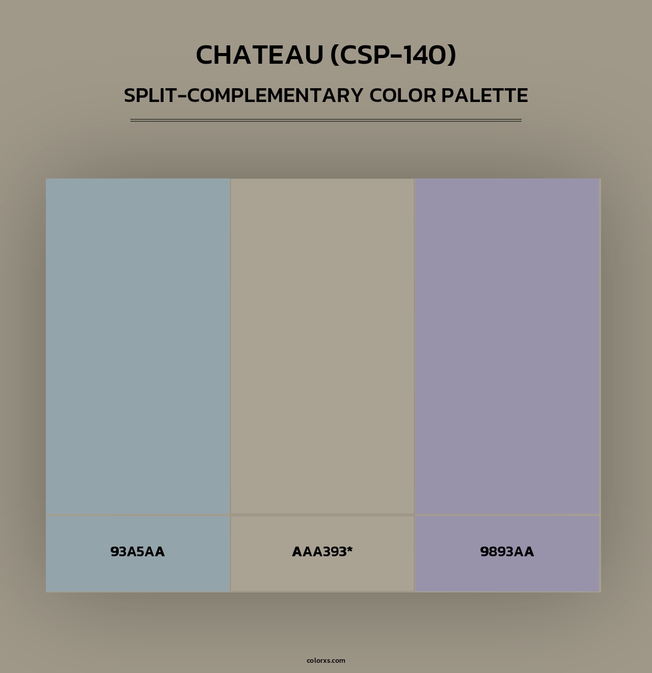 Chateau (CSP-140) - Split-Complementary Color Palette