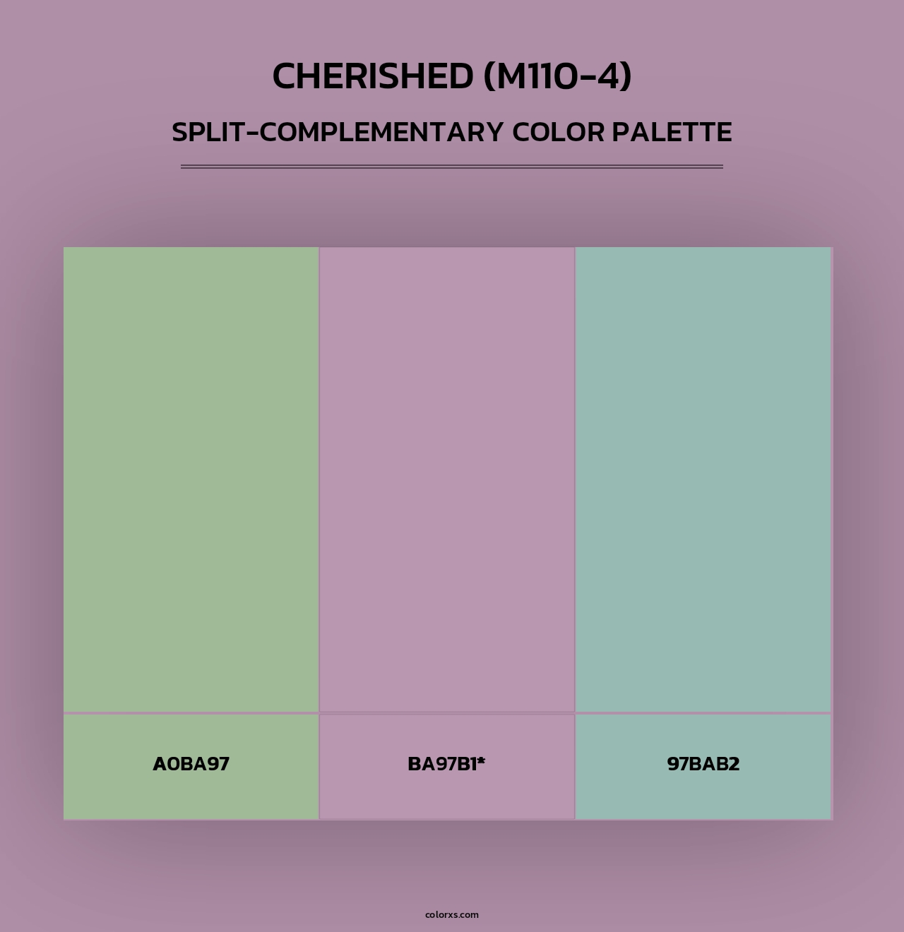 Cherished (M110-4) - Split-Complementary Color Palette