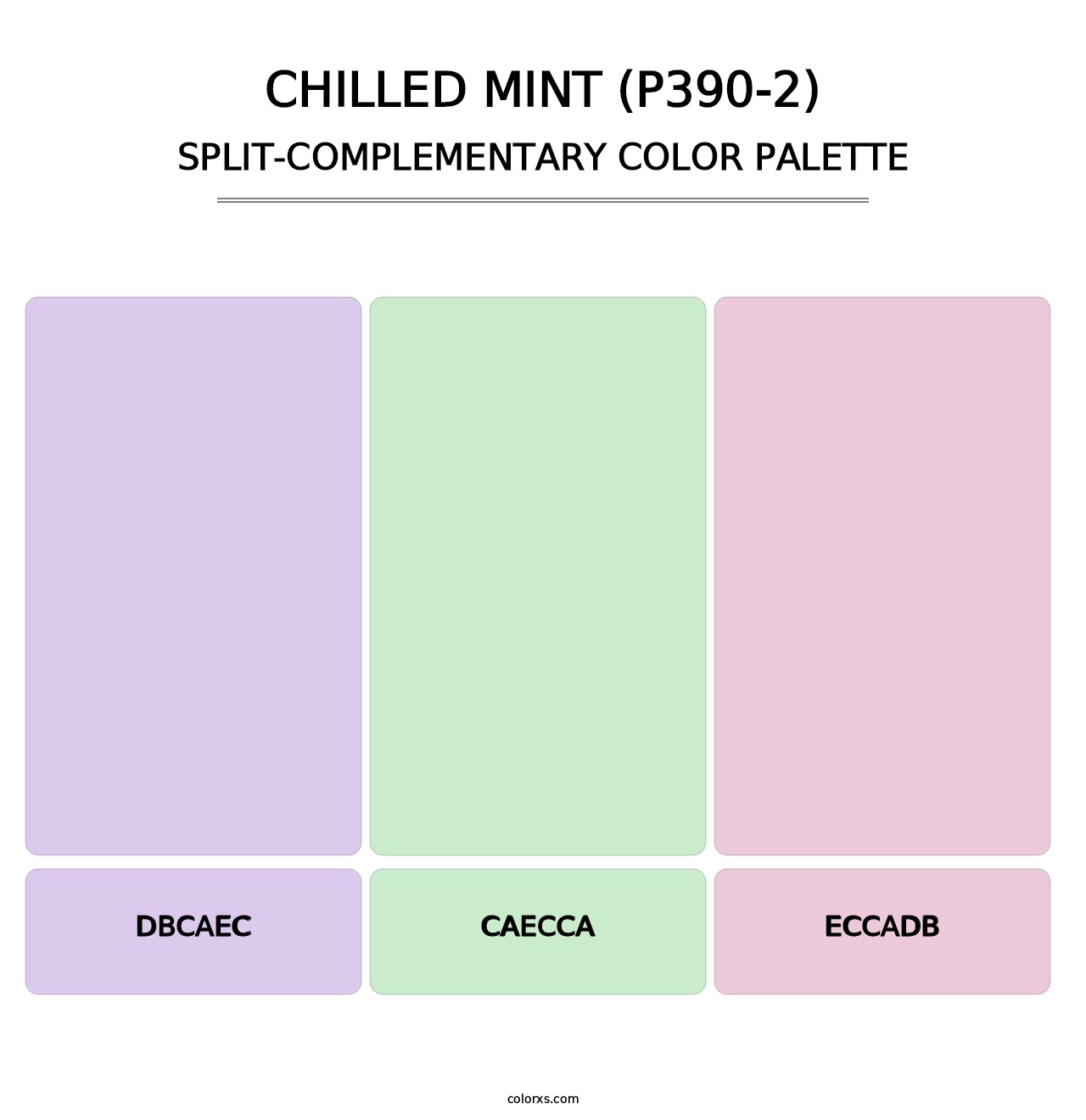 Chilled Mint (P390-2) - Split-Complementary Color Palette