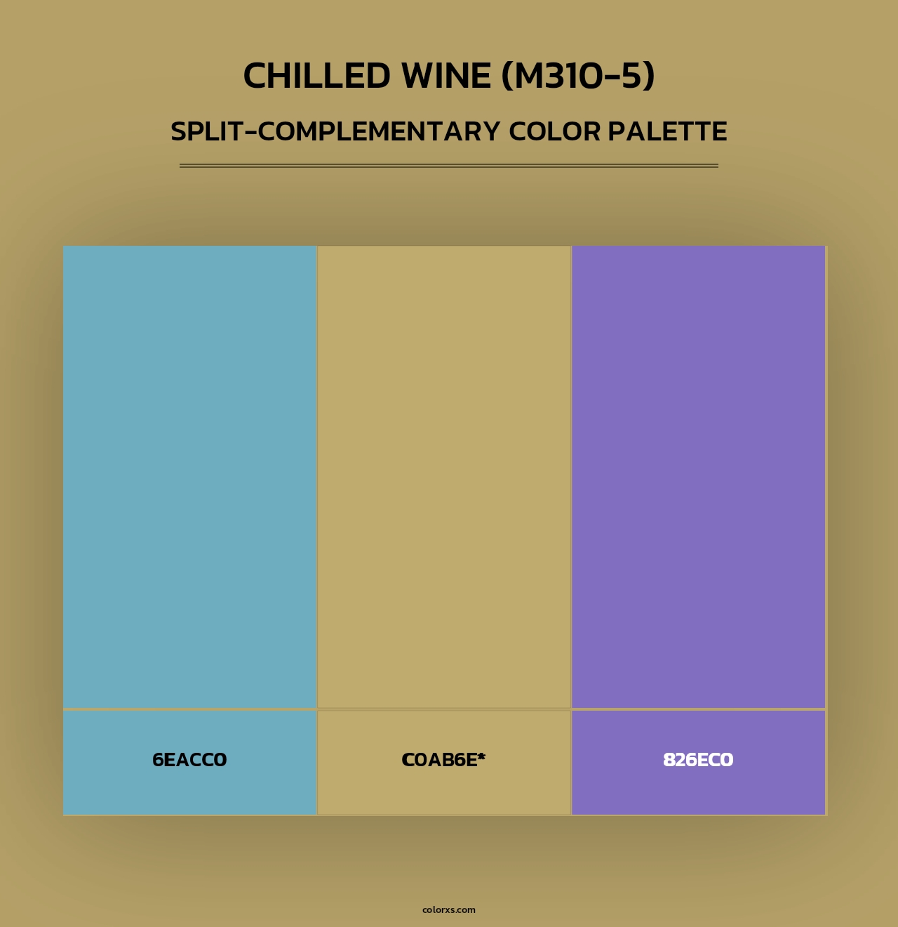 Chilled Wine (M310-5) - Split-Complementary Color Palette