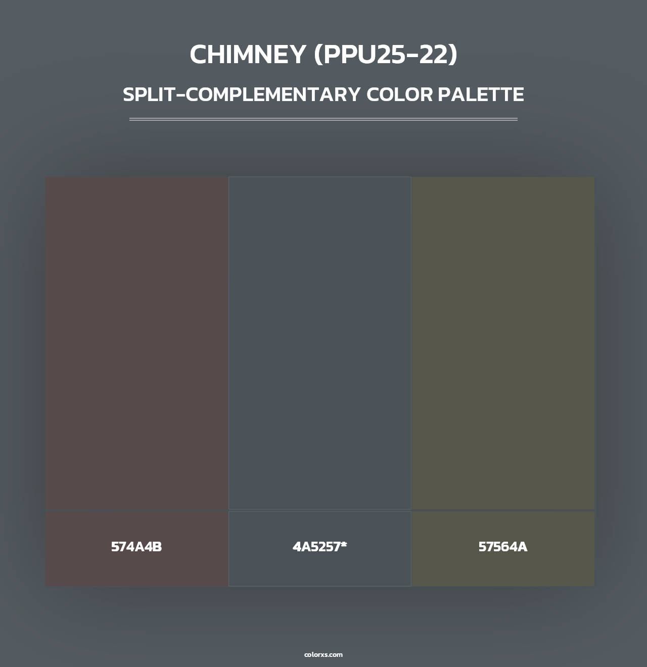 Chimney (PPU25-22) - Split-Complementary Color Palette