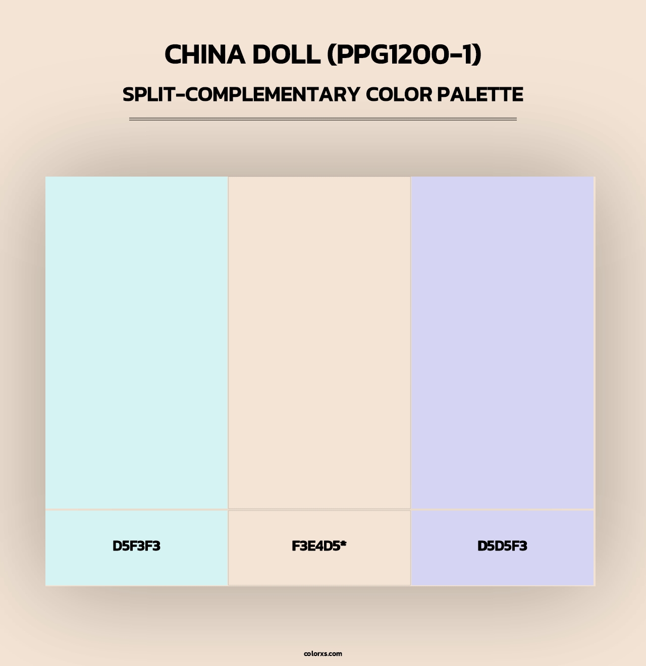 China Doll (PPG1200-1) - Split-Complementary Color Palette