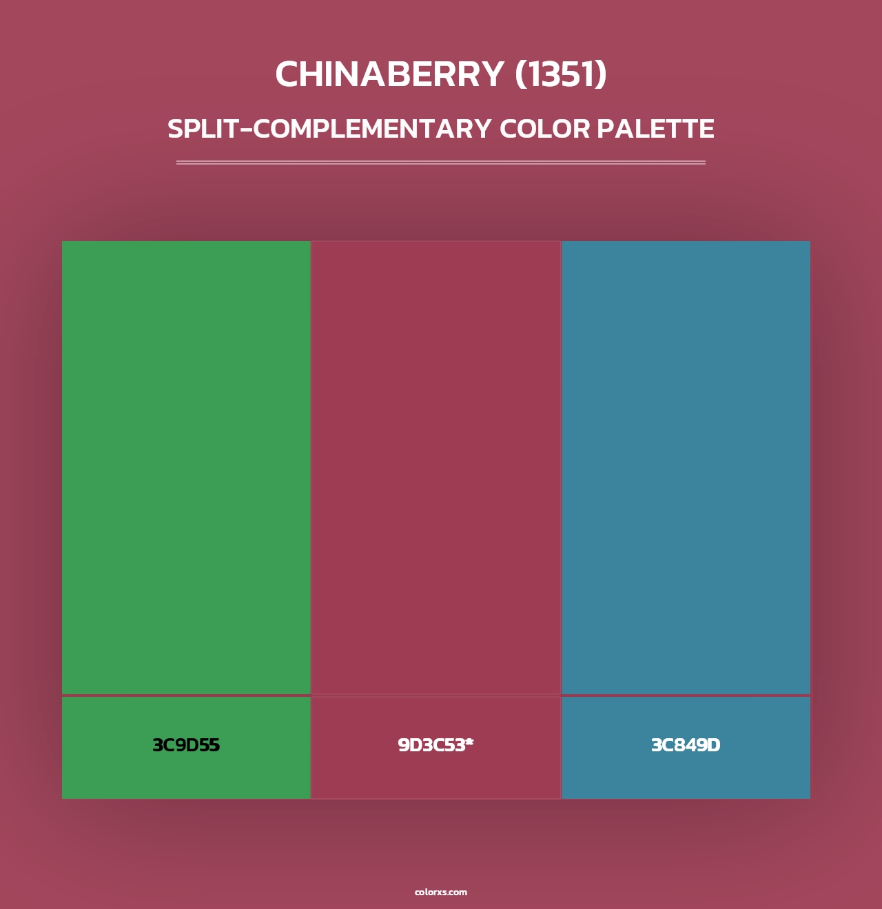 Chinaberry (1351) - Split-Complementary Color Palette