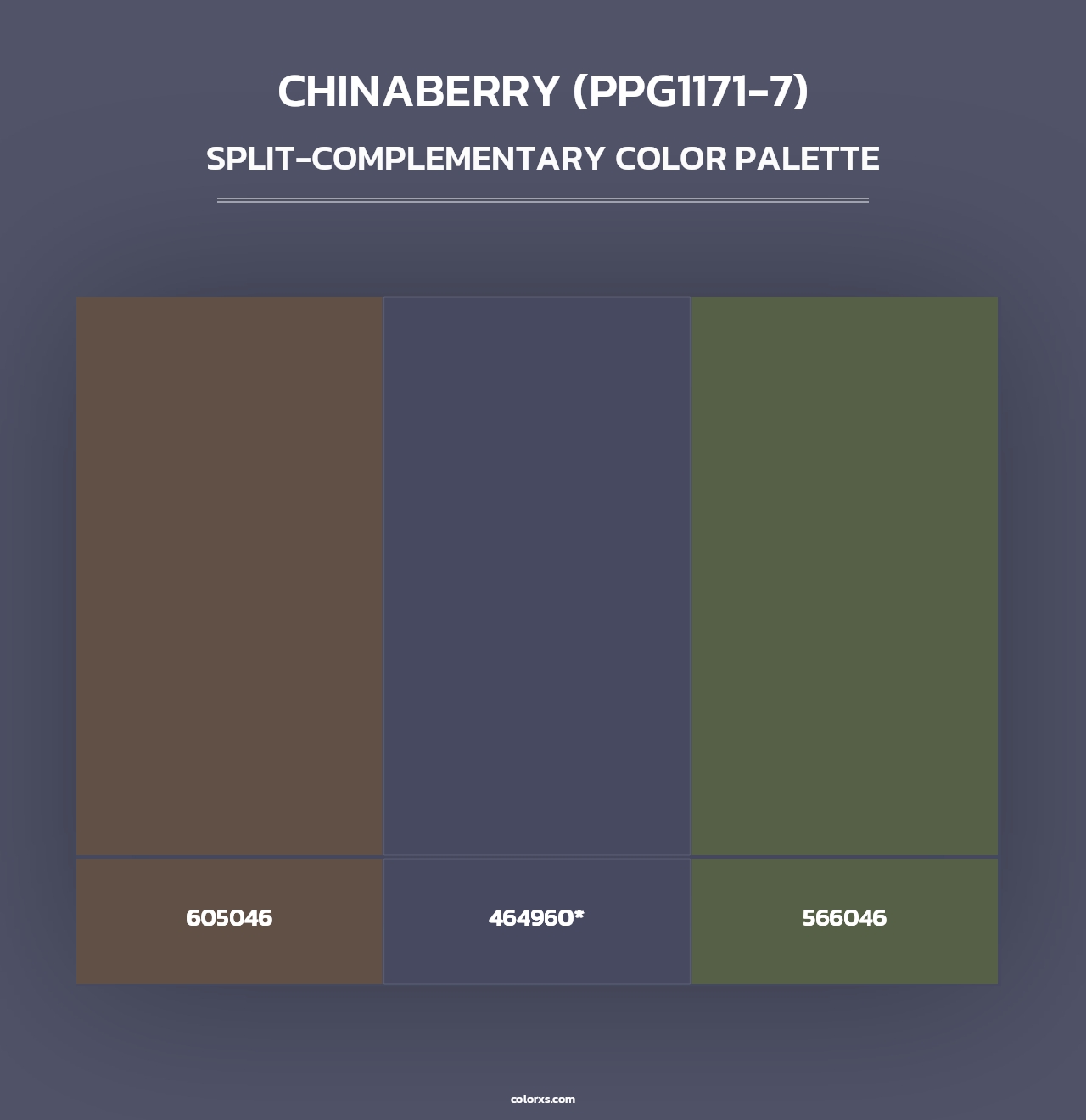 Chinaberry (PPG1171-7) - Split-Complementary Color Palette