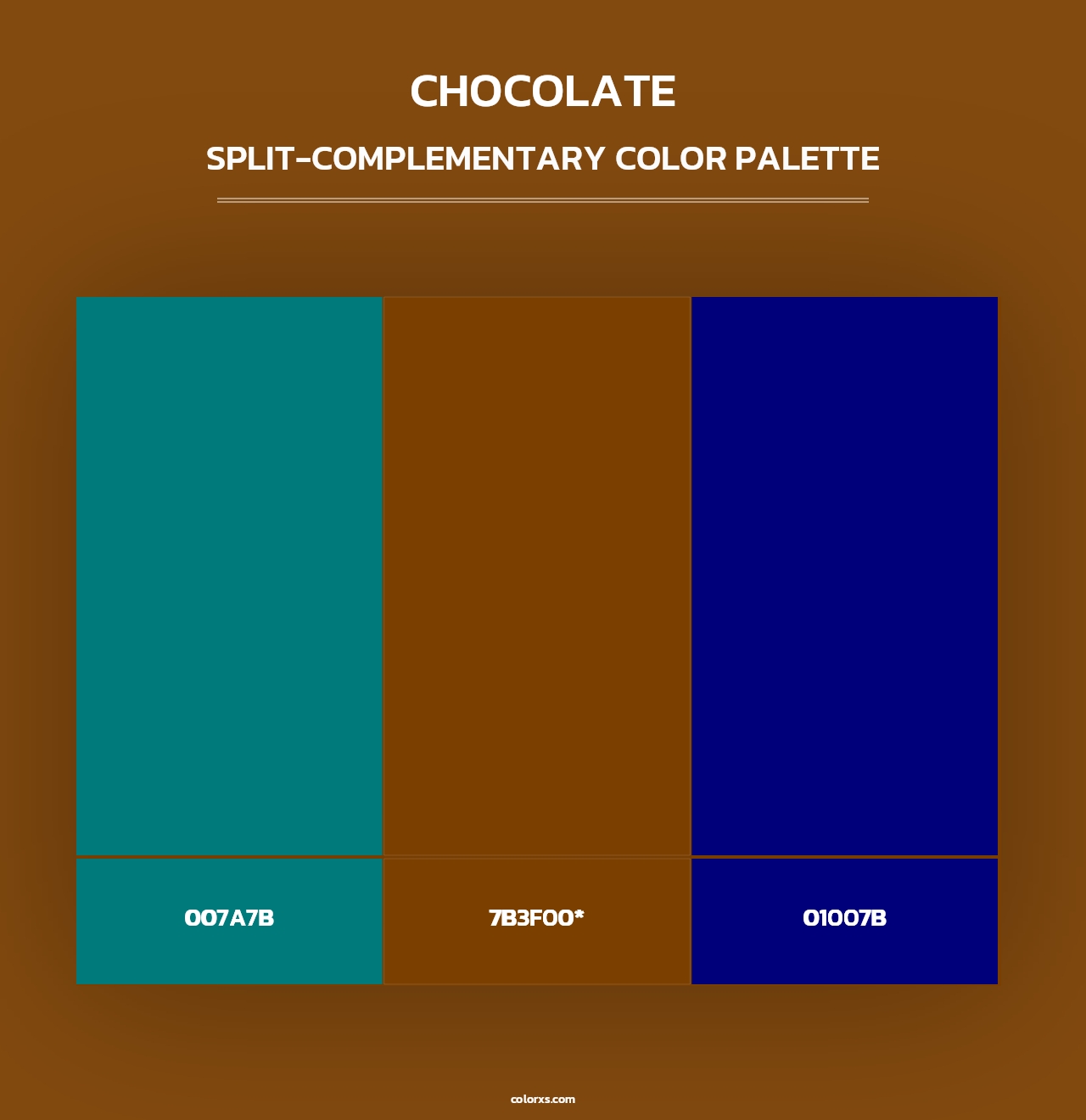 Chocolate - Split-Complementary Color Palette