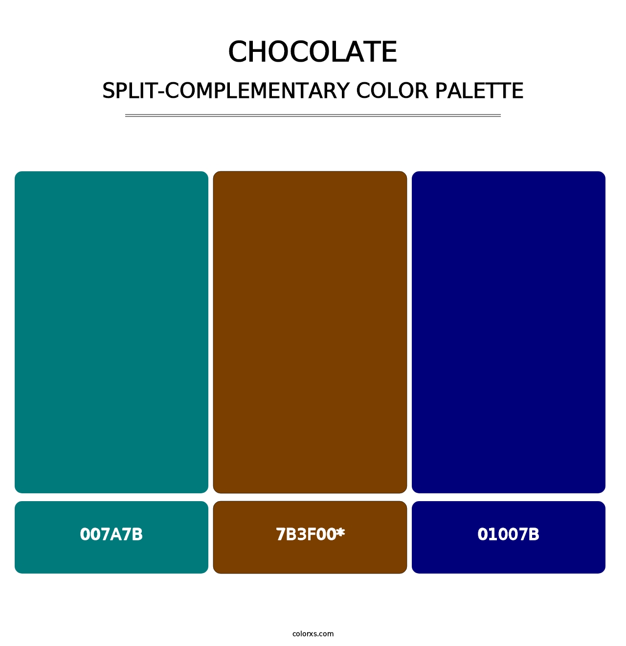 Chocolate - Split-Complementary Color Palette