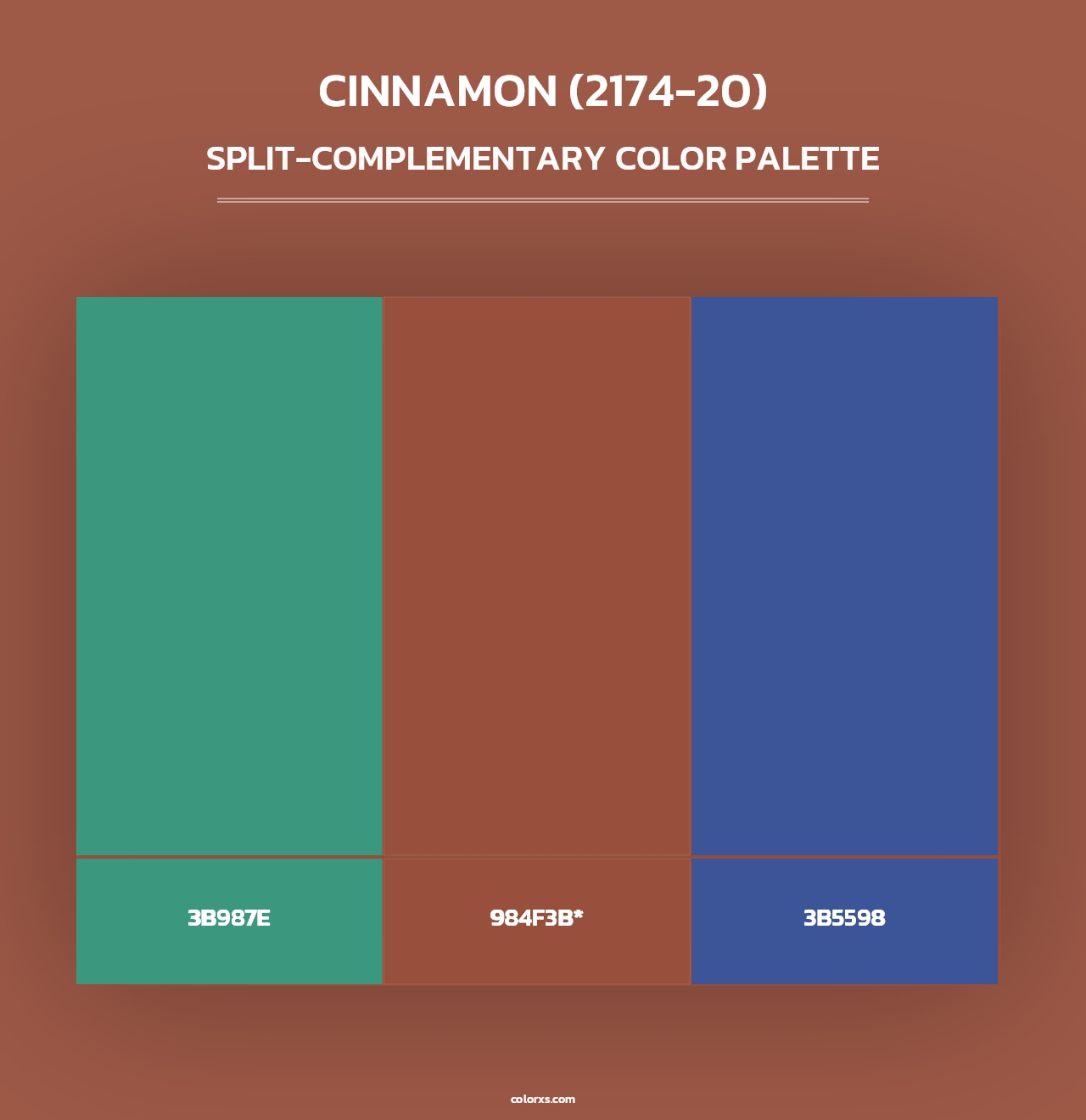 Cinnamon (2174-20) - Split-Complementary Color Palette