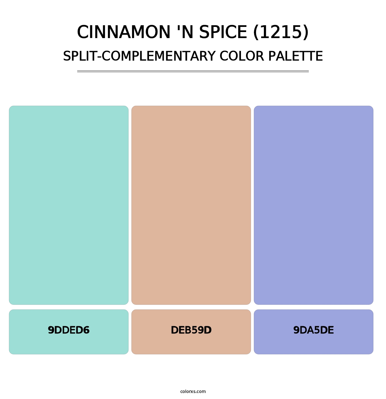 Cinnamon 'n Spice (1215) - Split-Complementary Color Palette