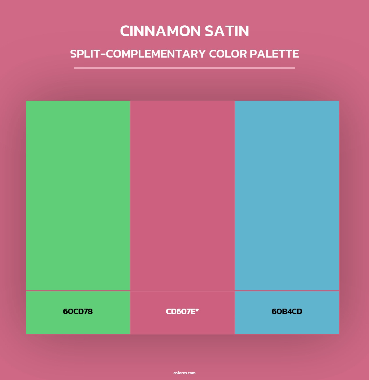 Cinnamon Satin - Split-Complementary Color Palette