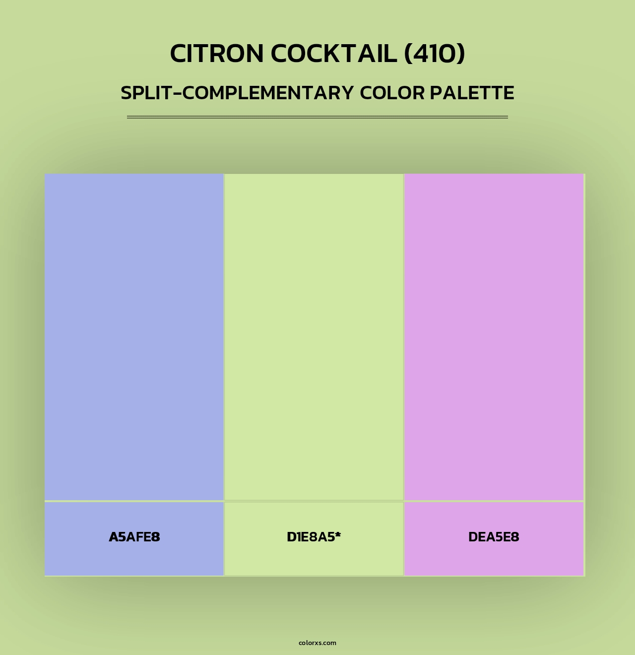 Citron Cocktail (410) - Split-Complementary Color Palette