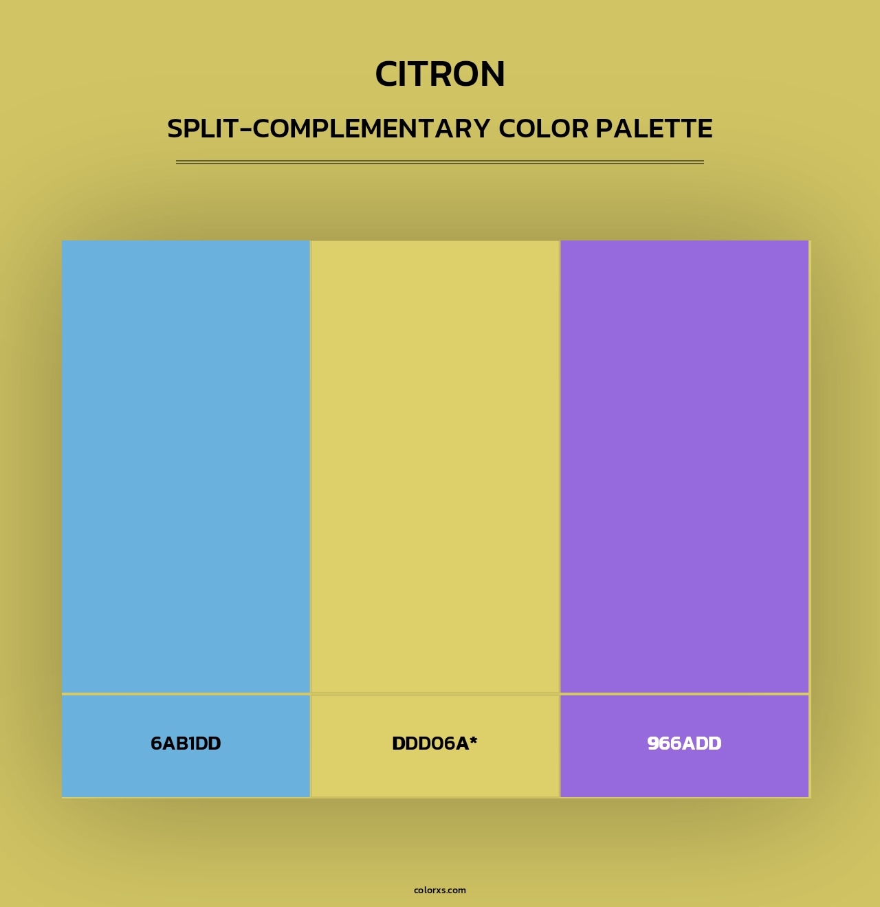 Citron - Split-Complementary Color Palette