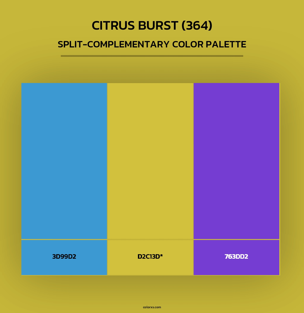 Citrus Burst (364) - Split-Complementary Color Palette