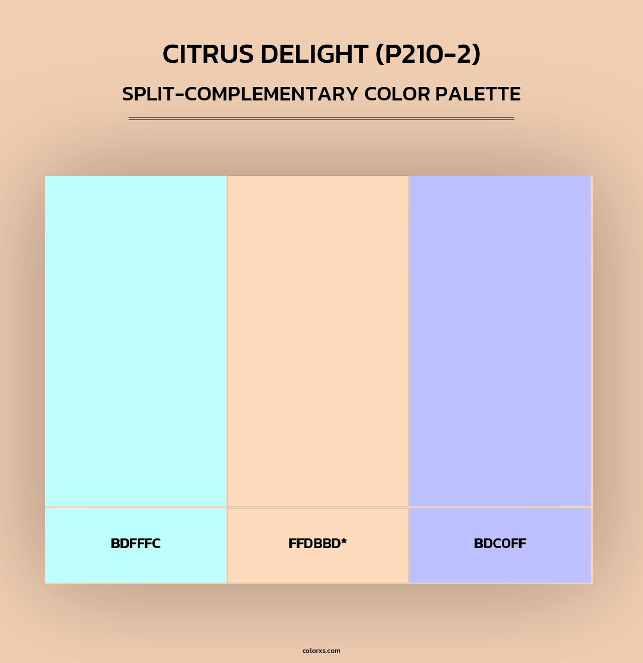Citrus Delight (P210-2) - Split-Complementary Color Palette